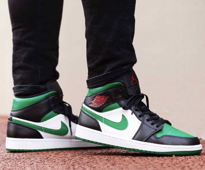 【未着用品】NIKE AIRJORDAN1 MID PINEGREENジョーダン