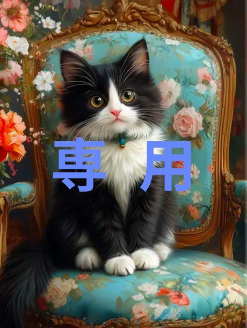 クロスステッチキット 猫の王座Ⅱ (11CT、図案印刷あり)