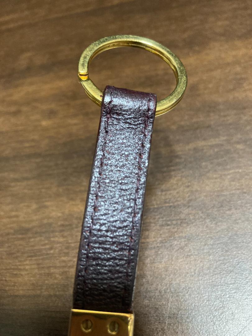 BVLGARI ブルガリ ビーゼロワン キーリング ボルドー レザー