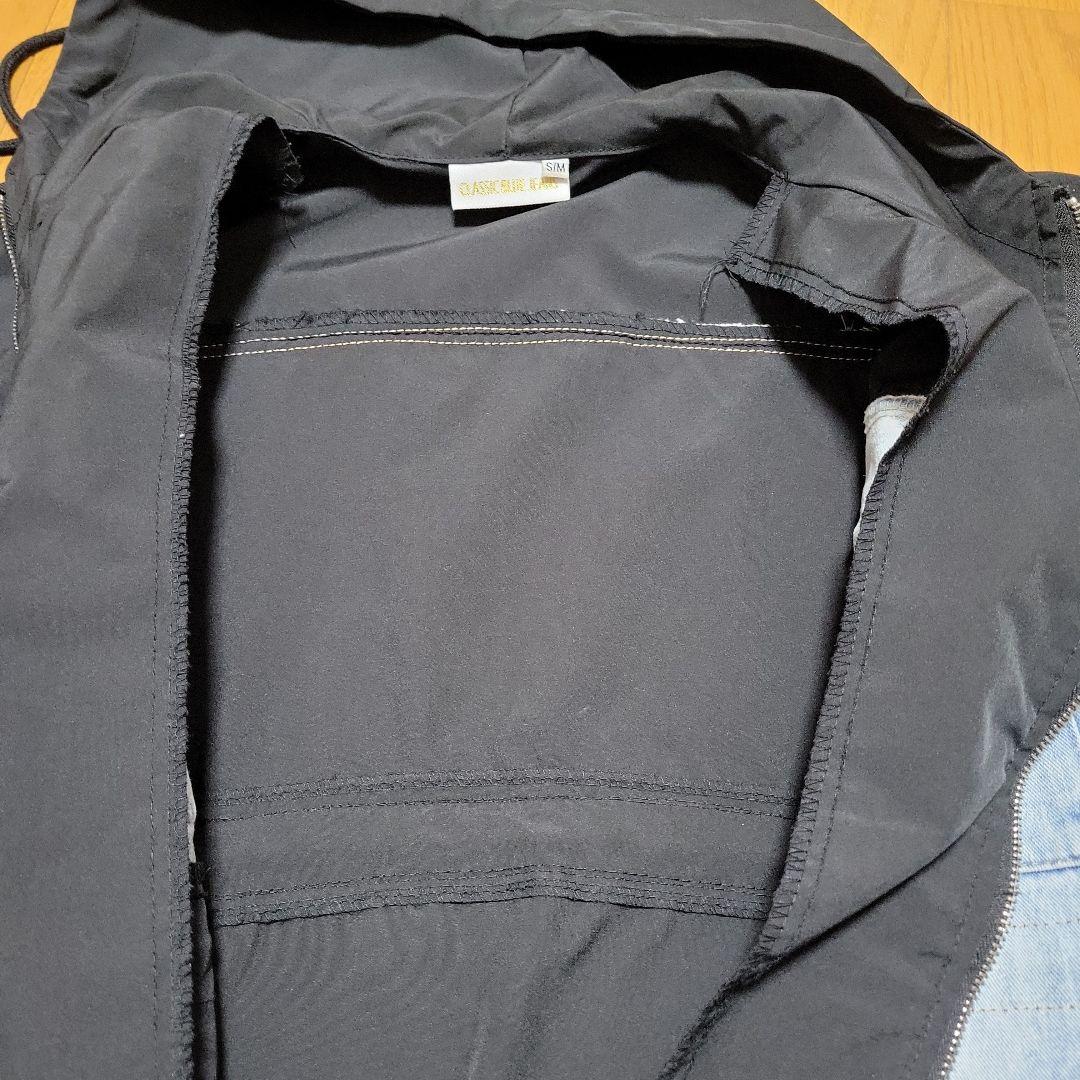 未使用 オッズオン Ozz Croce 十字架 ローズ薔薇 デニムジャケット 黒