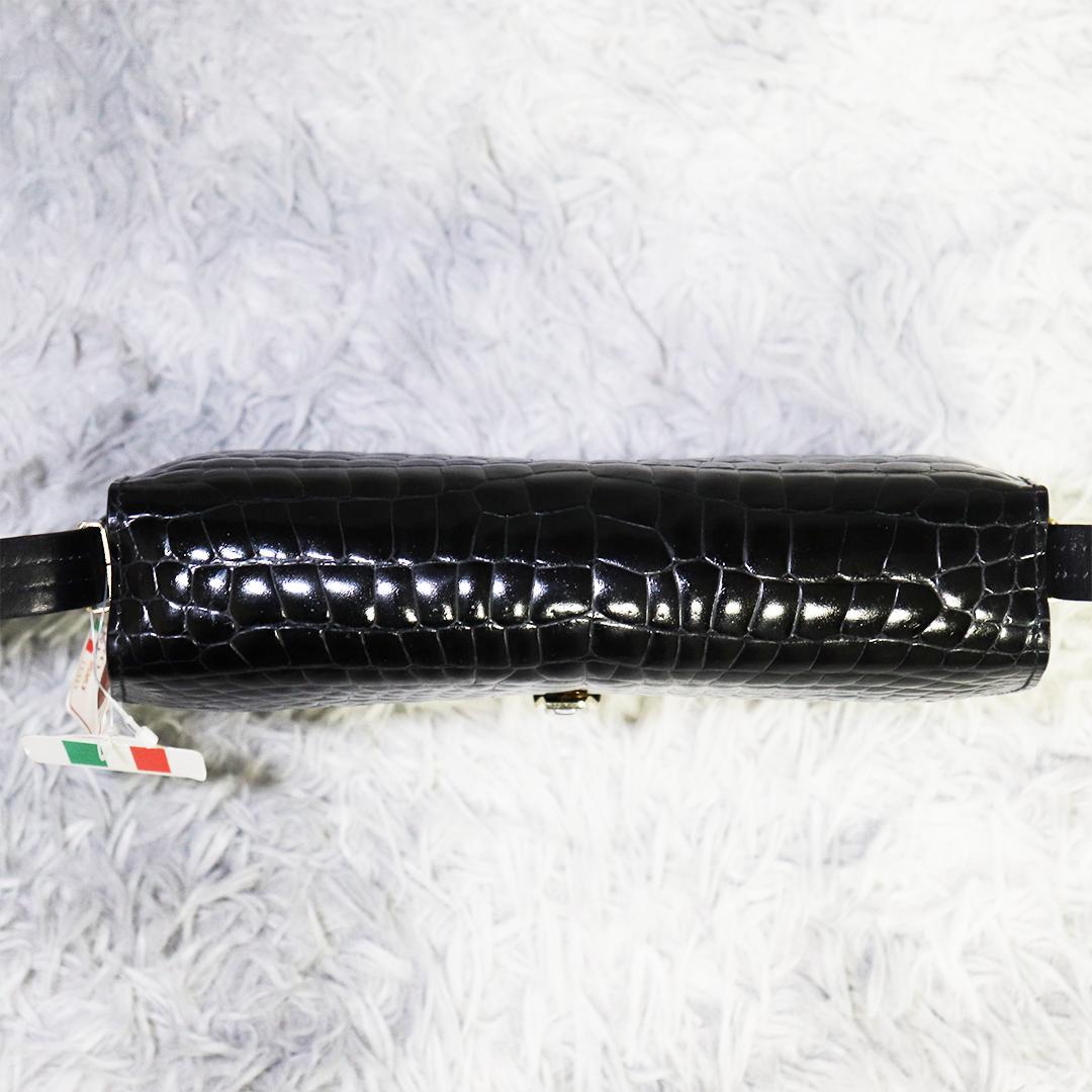 新品7.5万✨ジーノフェルッチ シャイニングクロコショルダーバッグ 本革 新品7.5万✨ジーノフェルッチ シャイニングクロコショルダーバッグ 本革