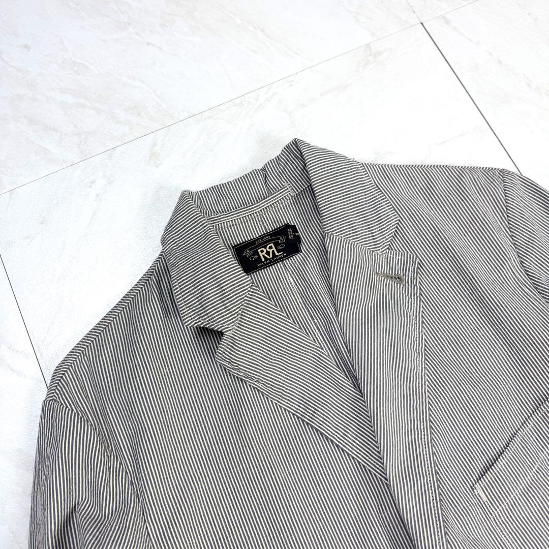 美品 RRL テーラードジャケット シアサッカー ストライプ 3B 170