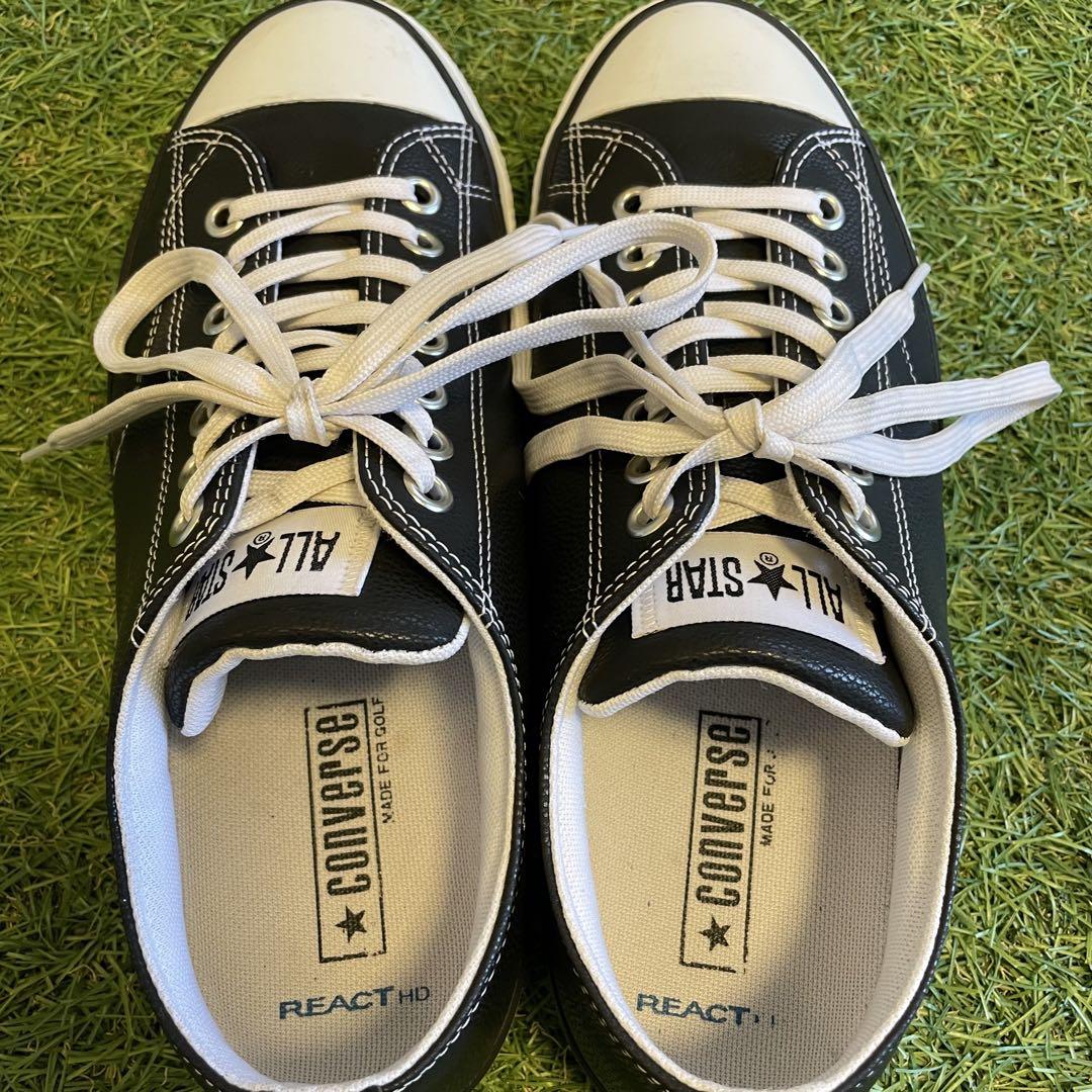 安価 美品☆【コンバースゴルフ】CONVERSE オールスターGF OX 27cm シューズ(男性用)