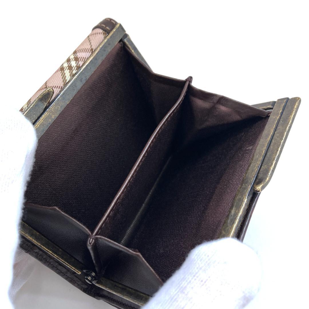 Burberry バーバリー チェック柄 二つ折り財布 ブルーレーベル Burberry バーバリー チェック柄 二つ折り財布 ブルーレーベル