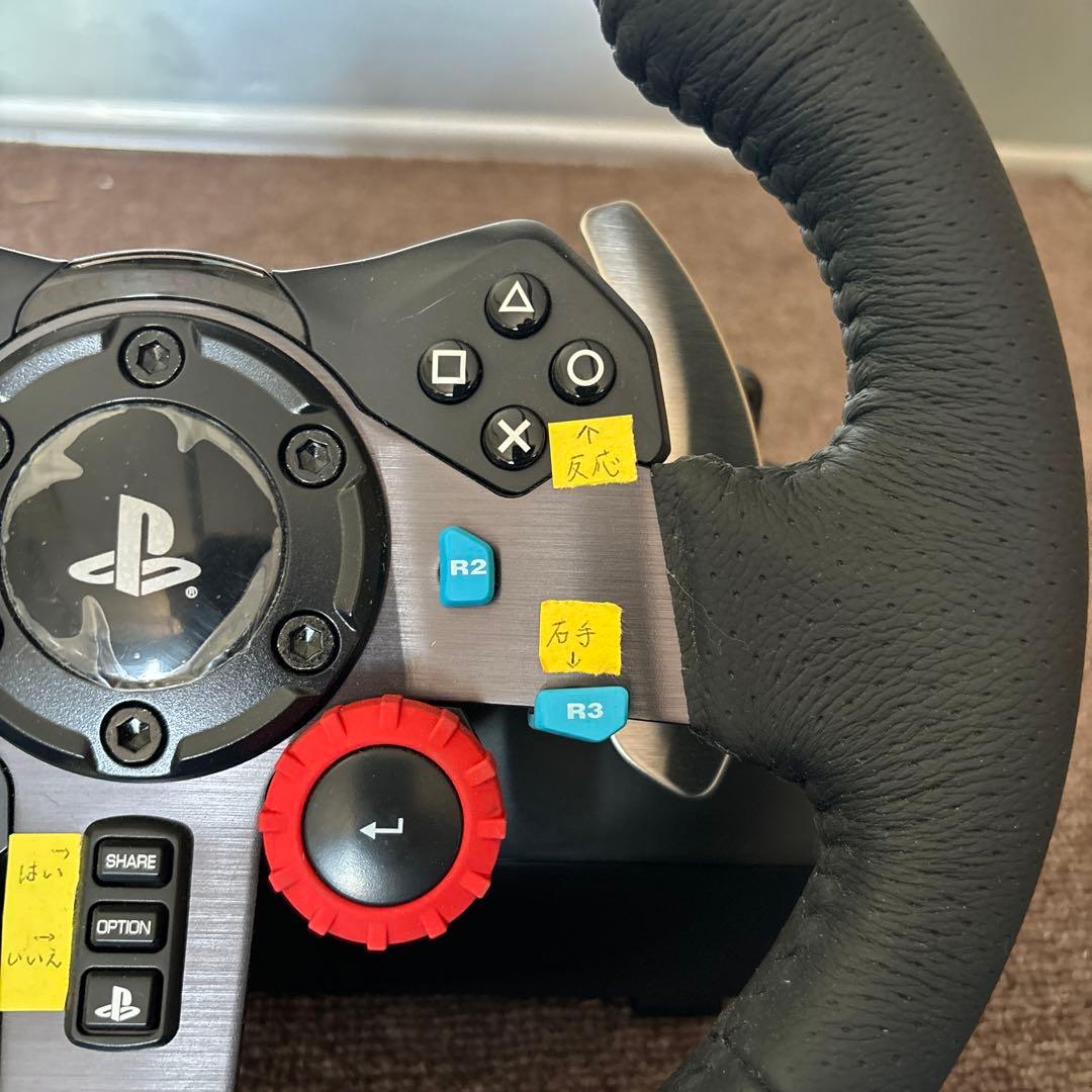 PlayStationハンドルコントローラー目立った傷や汚れなし UP786_INFO