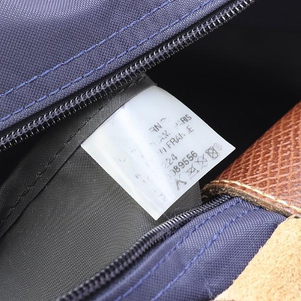 B4299■ロンシャン ナイロン×レザー 折り畳み ハンド バッグ