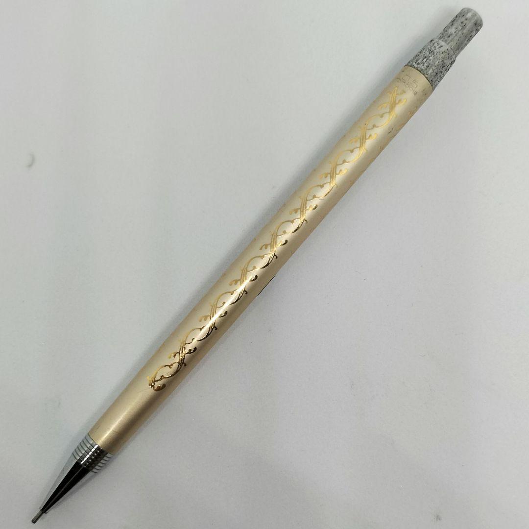 トンボ鉛筆 シャープペンシル ツタ柄 昭和レトロ ゴールド 0.5mm トンボ鉛筆 シャープペンシル ツタ柄 昭和レトロ ゴールド 0.5mm