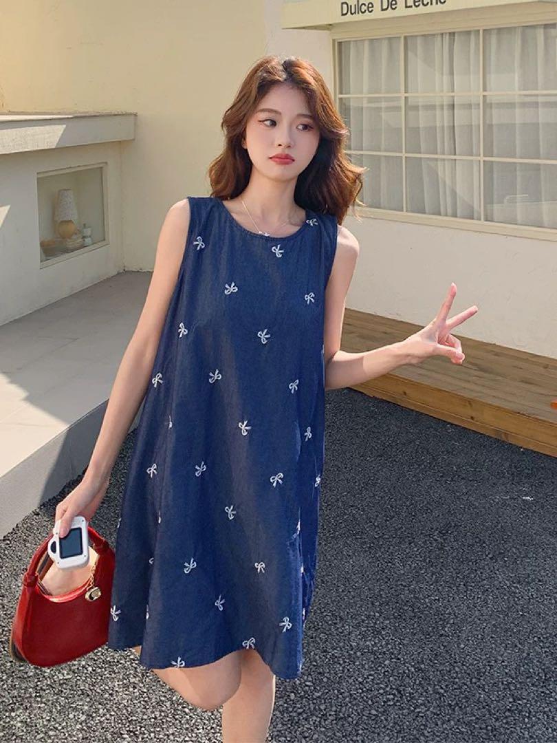 夏のお出かけにぴったり♪ グラデーションロングワンピース