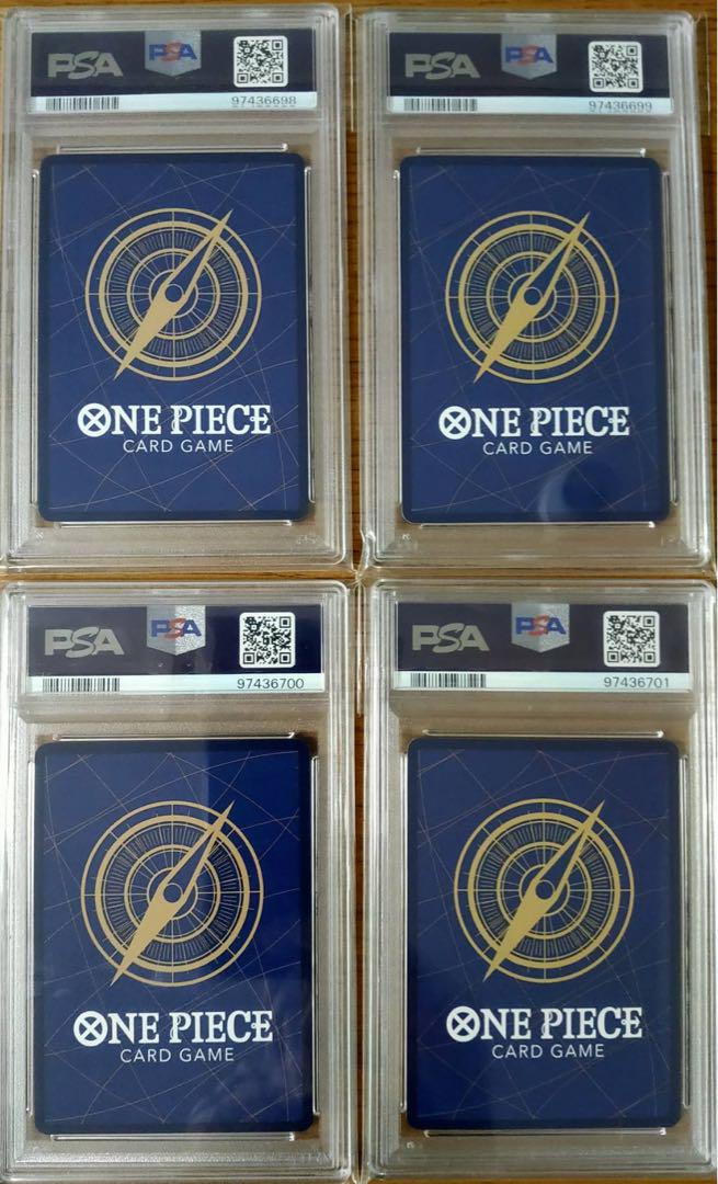PSA10 四皇 連番 バギー・シャンクス・ティーチ・ルフィ 手配書SPパラレル