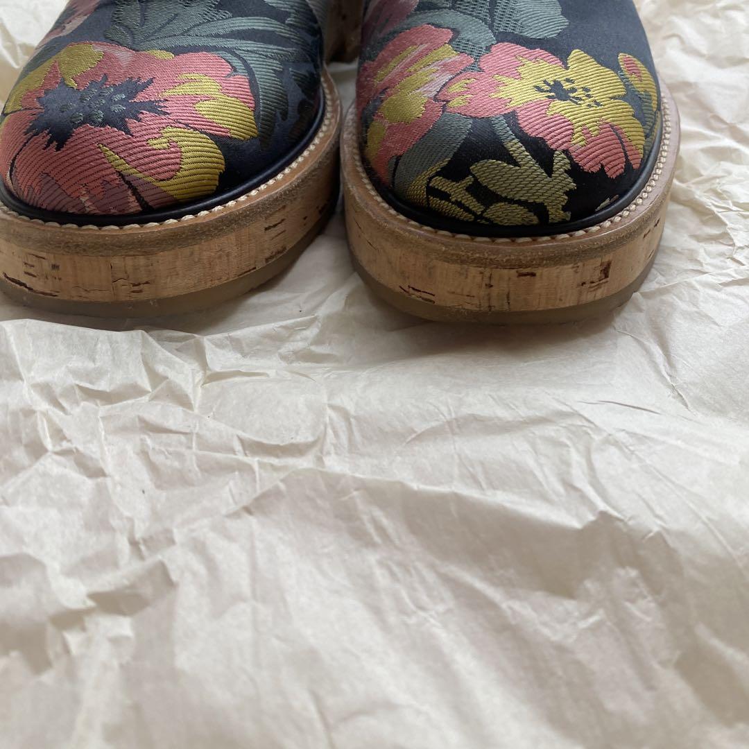 dries van noten ドリスヴァンノッテン　花柄レースアップシューズ