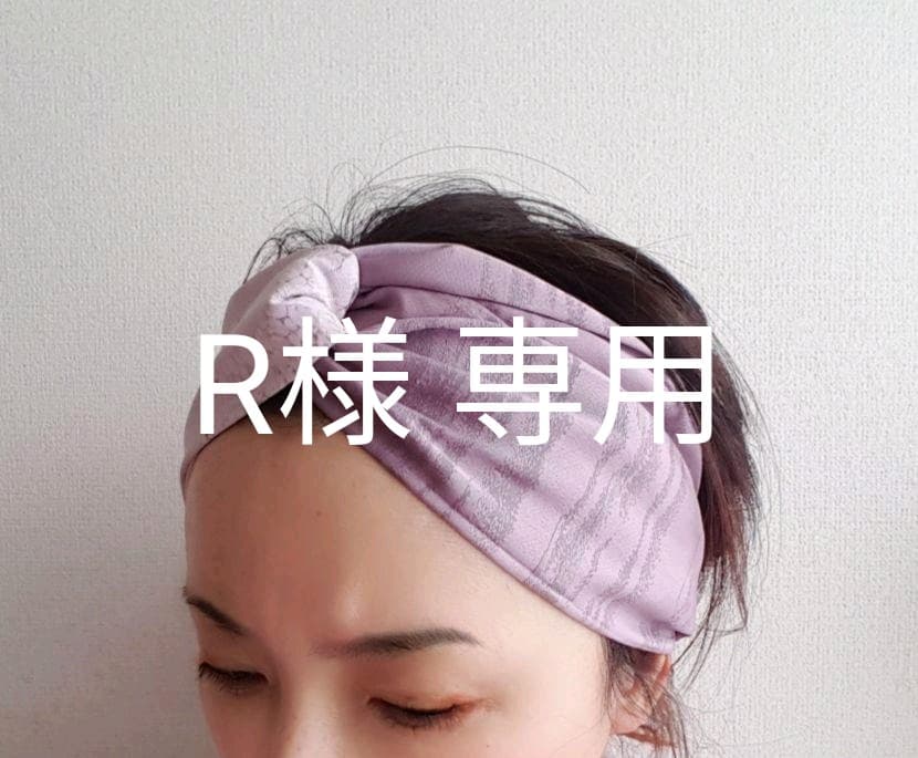 メルカリ 2種類の着物リメイク ハンドメイド 綺麗色 ヘアバンド