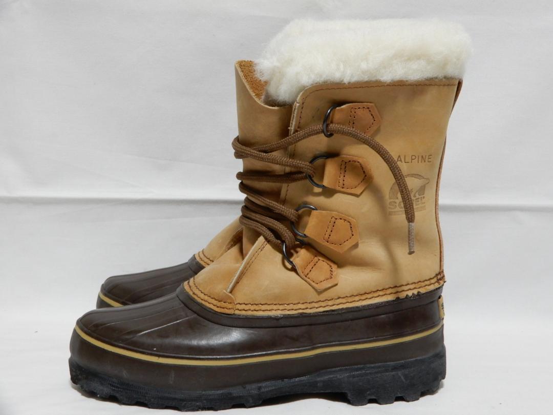 70's　カナダ製　SOREL　アルパイン　スノーブーツ　24㎝　試用程度美品