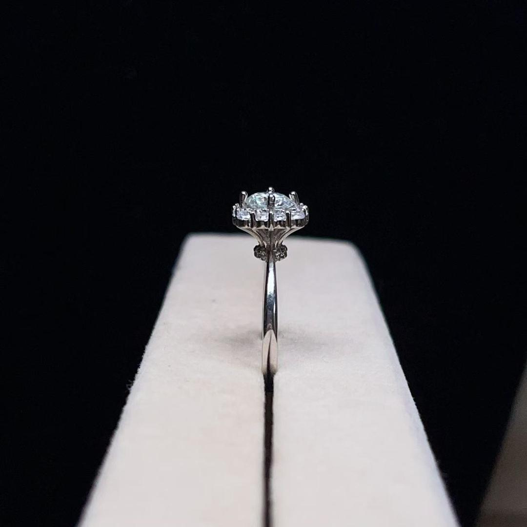 高級 18K 天然ダイヤモンド リング 1CT