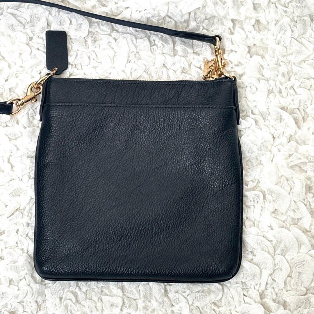【専用】美品 COACH 黒 レザー ショルダーバッグ ワンショルダー