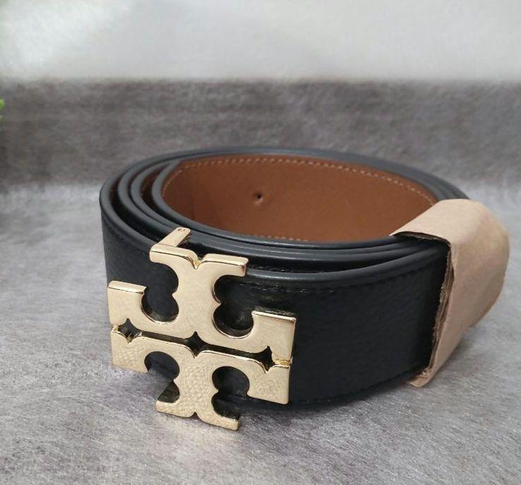 【新品未使用】Tory Burch トリーバーチ ベルト ブラック Tロゴ