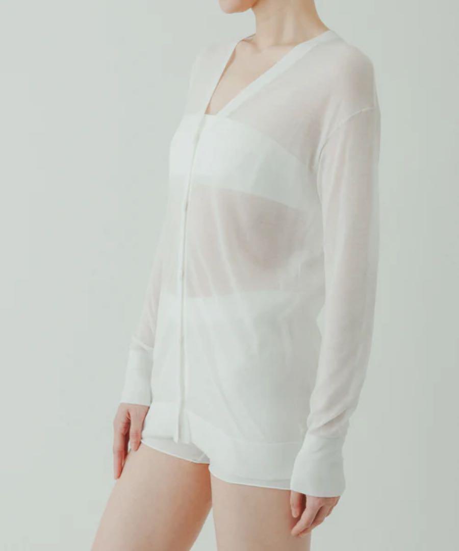 【yo BIOTOP】Sheer Vneck cardigan