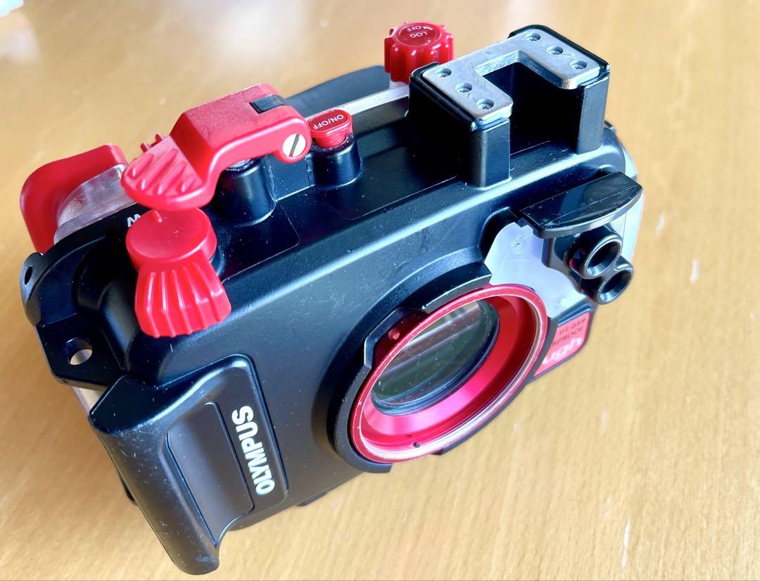 ★中古★OM SYSTEMオリンパス TG-6 +防水プロテクター PT-059