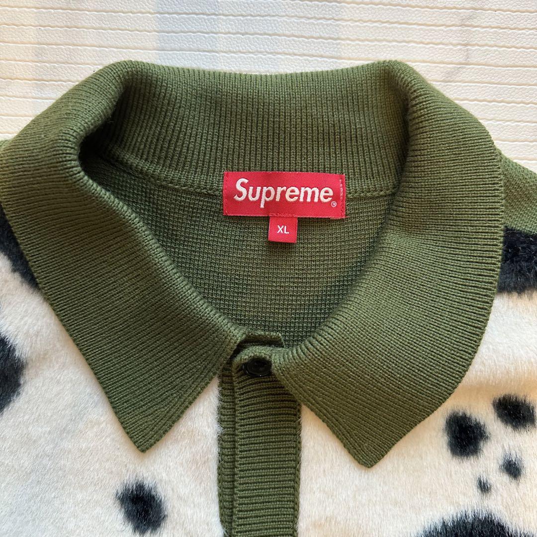 【美品】Supreme Cow Print Cardigan XL