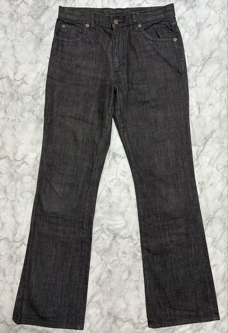 Y2K wrangler ラングラー 先染め ブラック フレア ブーツカット Y2K wrangler ラングラー 先染め ブラック フレア ブーツカット