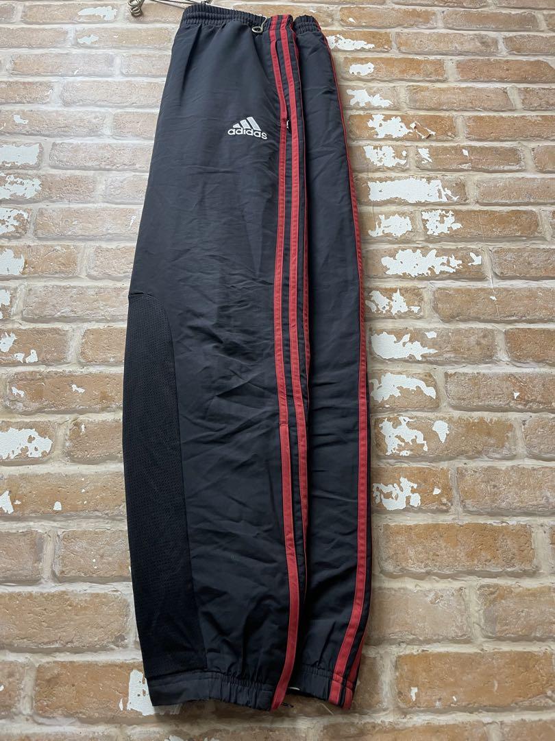 00s　adidas アディダス　ACミラン　トラックパンツ　ナイロンパンツ　黒