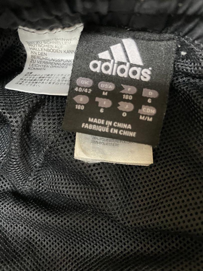 00s　adidas アディダス　ACミラン　トラックパンツ　ナイロンパンツ　黒