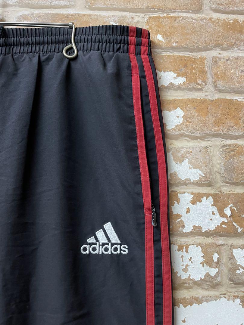 00s　adidas アディダス　ACミラン　トラックパンツ　ナイロンパンツ　黒