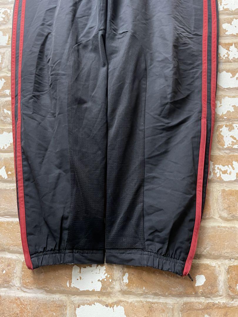 00s　adidas アディダス　ACミラン　トラックパンツ　ナイロンパンツ　黒