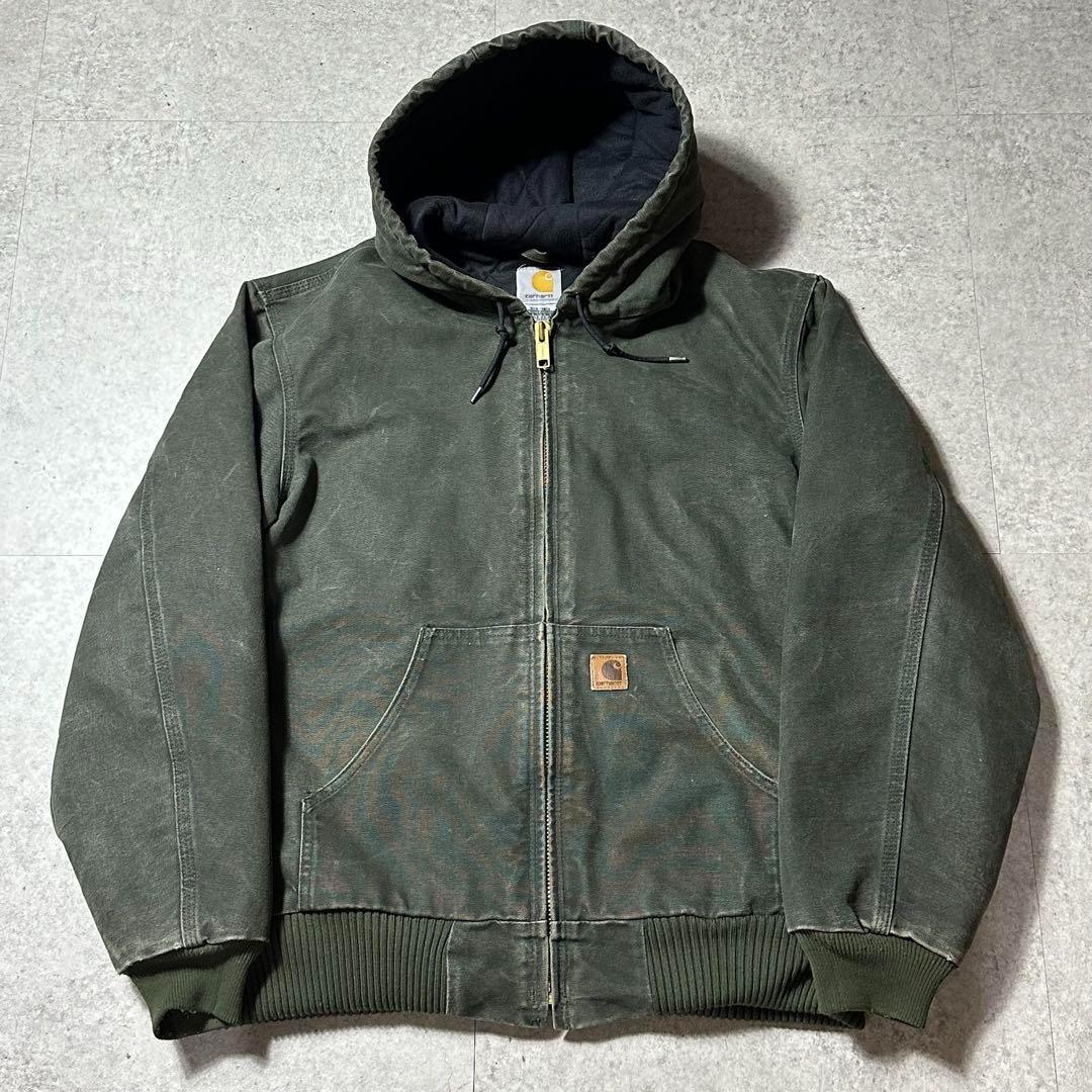 美品！Carhartt アクティブジャケット MOS モスカラー サイズM Carhartt アクティブジャケット モス MOS M - メルカリ