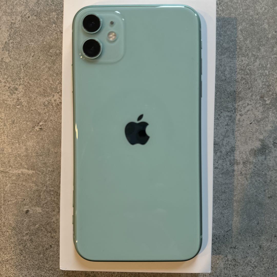iPhone 11 グリーン 256GB SIMフリー純正バッテリー交換