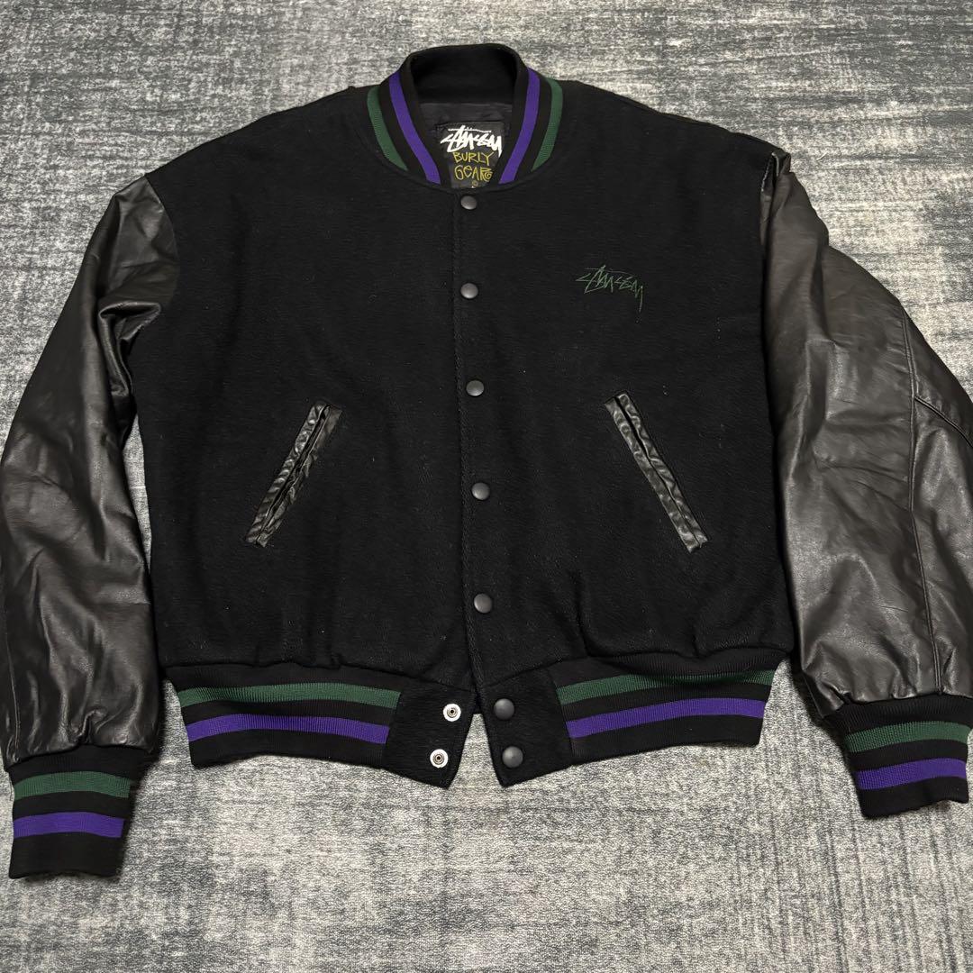 90s old STUSSY ステューシー スタジャン IST 黒タグ - メルカリ