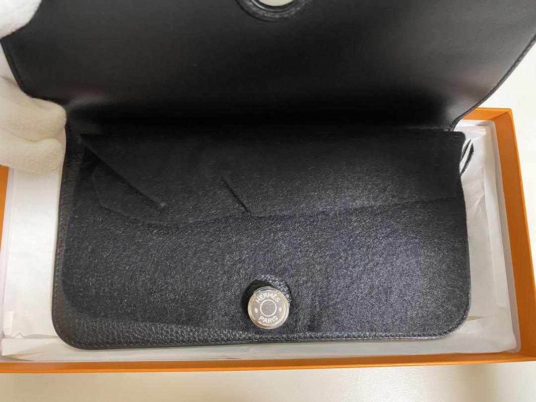 HERMES 【新品・未使用】 エルメス　ドゴンロング　長財布　人気色　黒