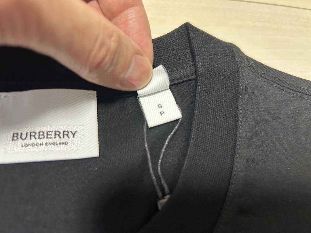 バーバリー BURBERRY TB ロゴ ロンT 黒 ブラック S 新品未使用