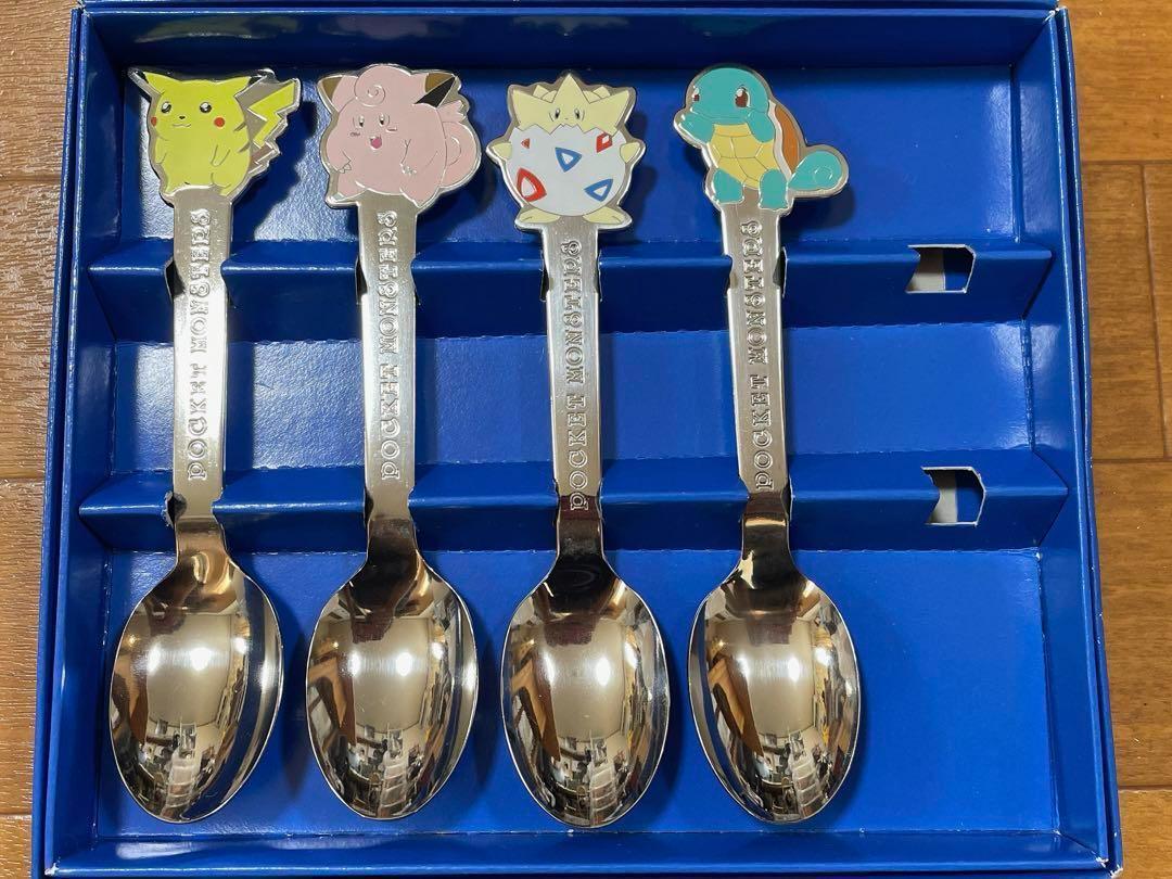 ポケモン 初期 スプーン カトラリー 4本セット ピカチュウ トゲピー ゼニガメ