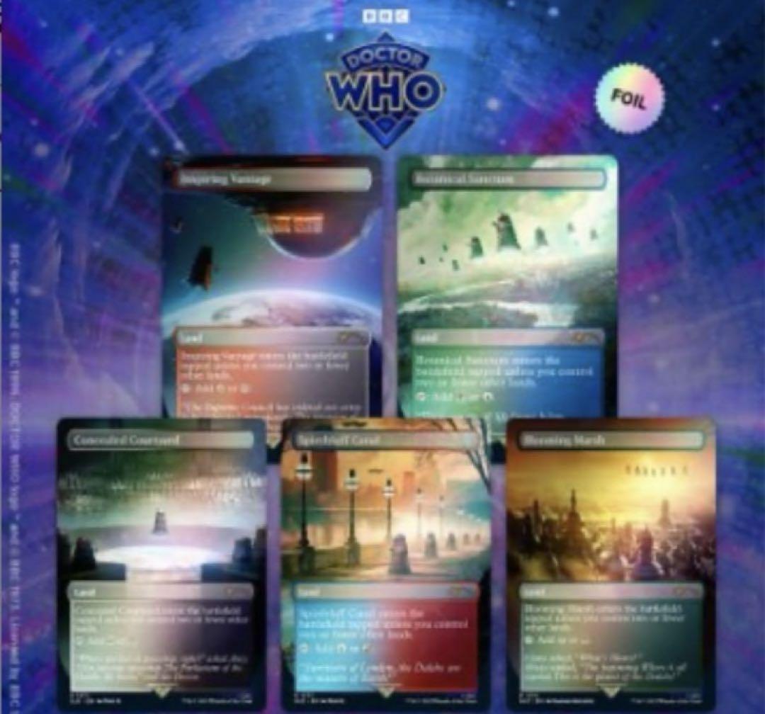 MTG Secret Lair The Dalek Lands Foil 2個
