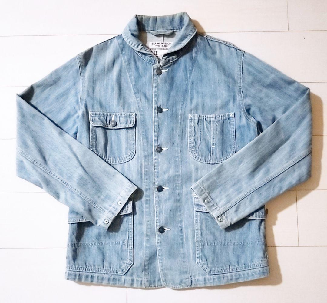 D221984 【専用】BEAMS MFG.CO. 丸襟 デニムカバーオール D221984 【専用】BEAMS MFG.CO. 丸襟 デニムカバーオール - メルカリ