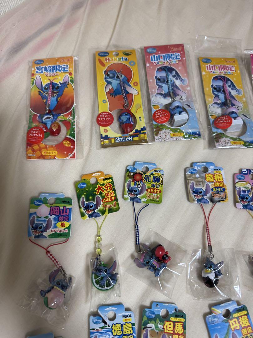 ご当地スティッチ ストラップフィギュアセット 全28個 早い者勝ち・新品×28点&おまけ付】スティッチ ご当地