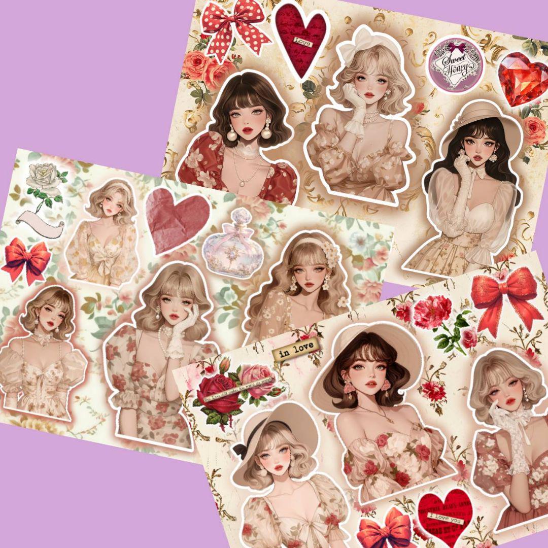 デザペ ♥✨ コラージュシート ♥ 素材シート ♥ デザインペーパー ♥