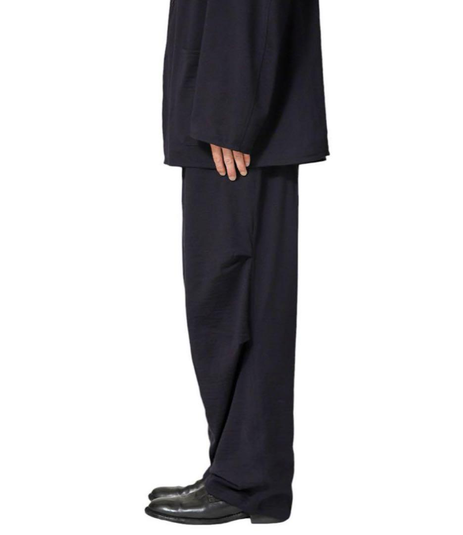 新品未使用24aw comoliウールニットタックJK&パンツ　セットアップ
