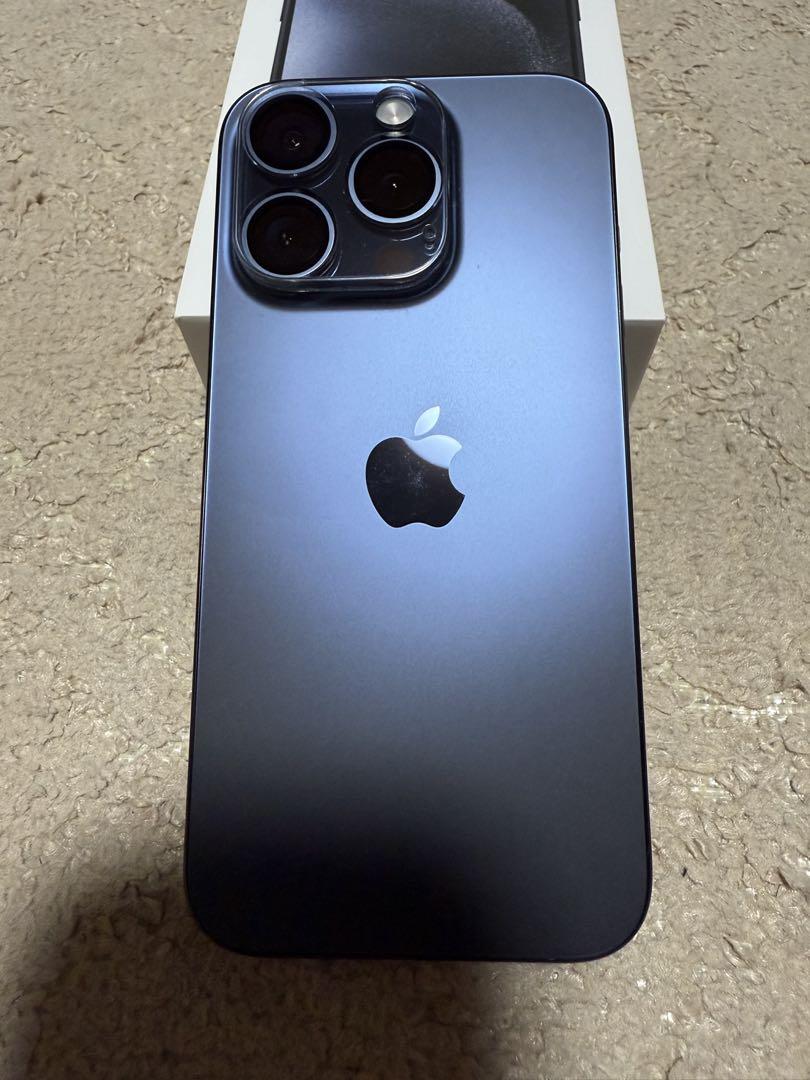 美品　iPhone 15 Pro 256GBブルーチタニウム SIMフリー