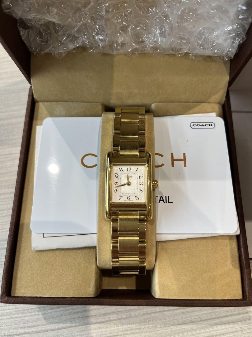 【新品・未使用】COACH ゴールド アナログ時計
