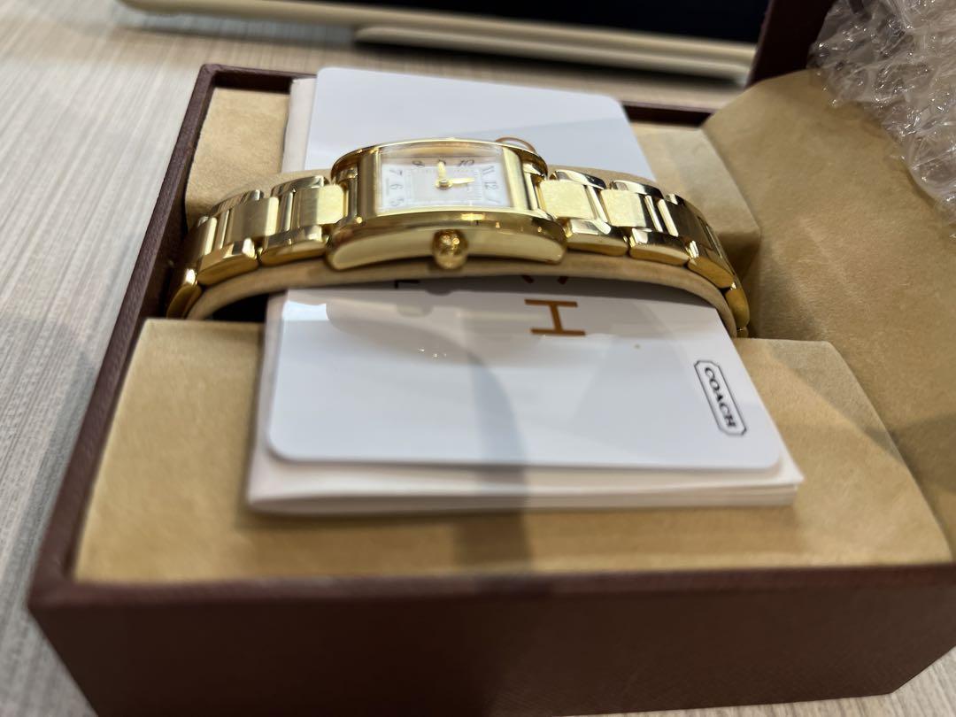 【新品・未使用】COACH ゴールド アナログ時計