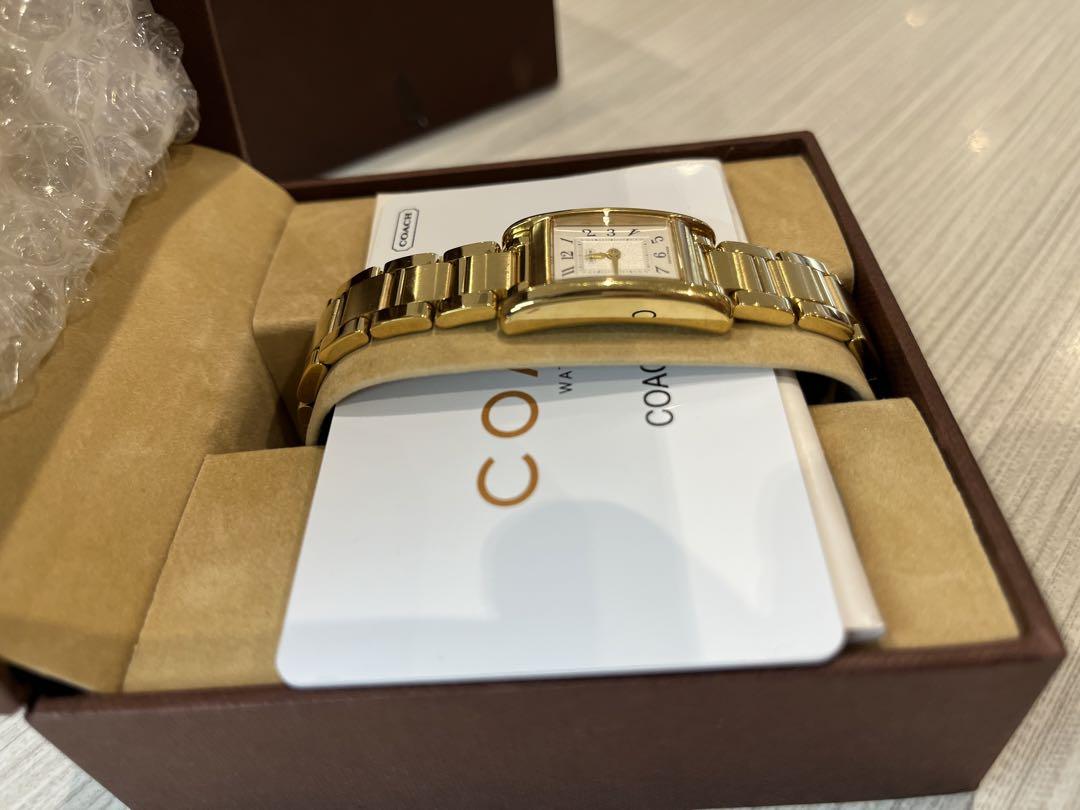 【新品・未使用】COACH ゴールド アナログ時計