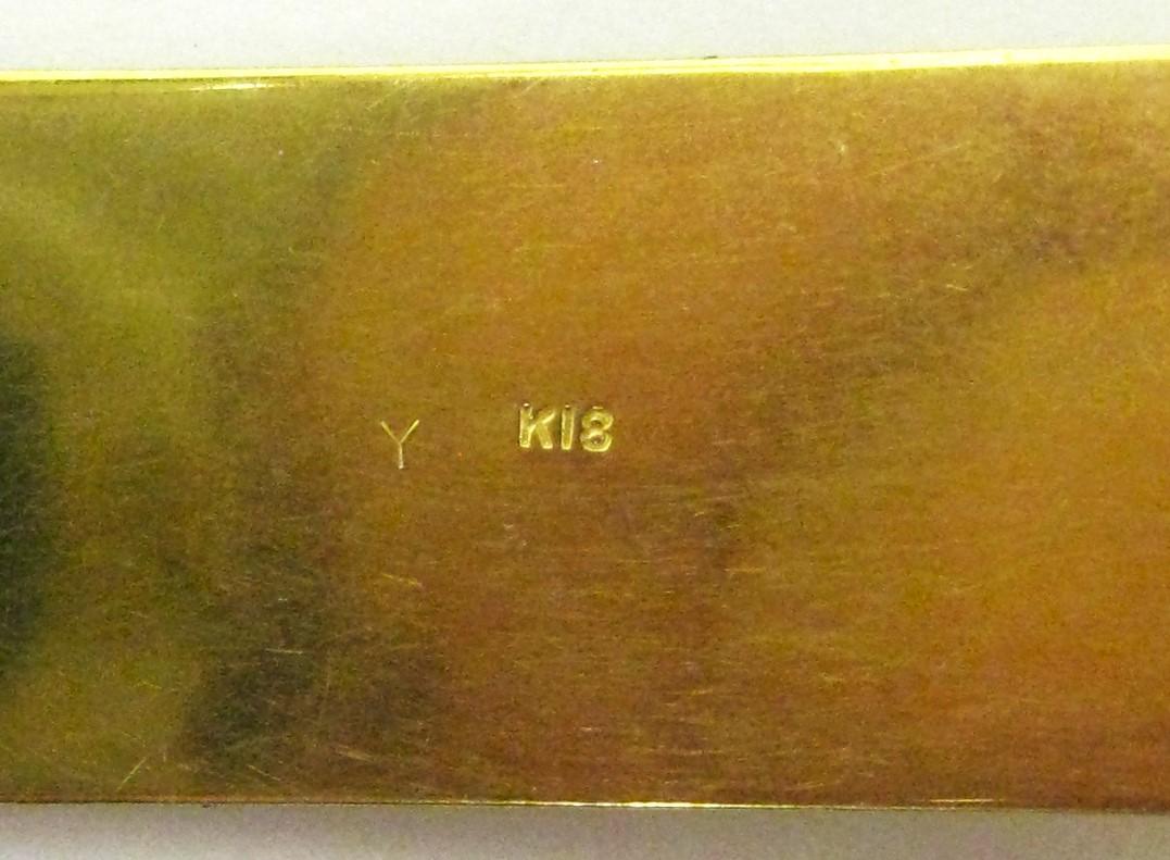 極美品 K18 18金 イエローゴールド バンド 紳士腕時計用 メンズ 19mm