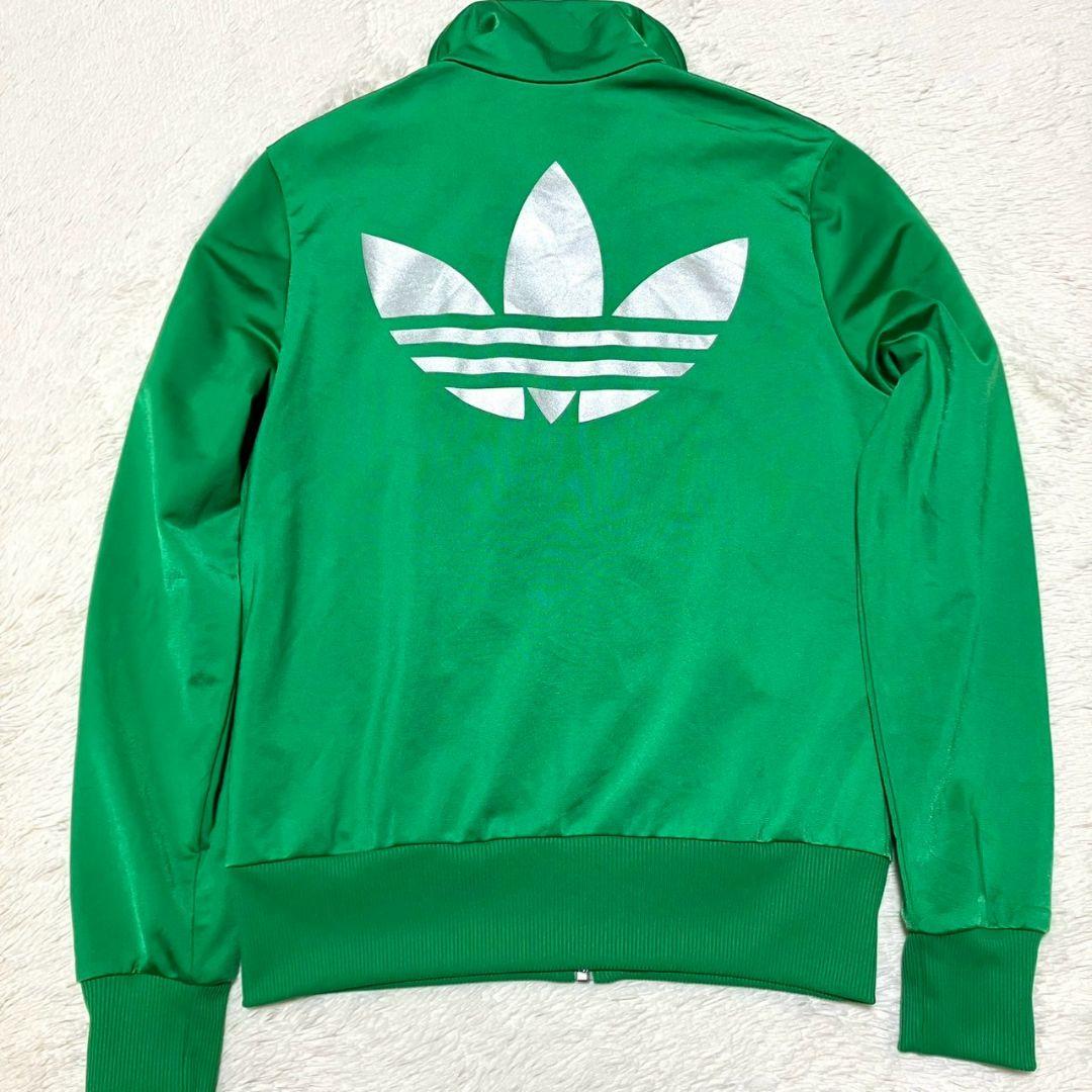 極美品✨️ adidas トレフォイルロゴ バックプリント トラックジャケット