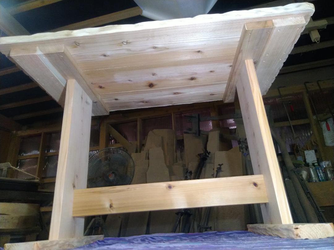 出来たてどうぞ木の良い香り！コヤ木工こだわり制作！国産天然木●ダイニングテーブル