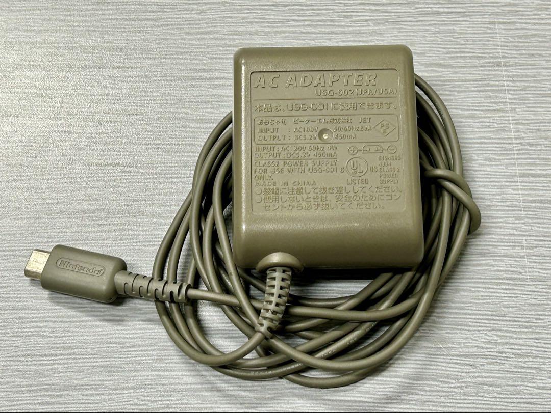 任天堂DSLite、USG-001、アダプターUSG-002動作品の出品です。 NEW Official AC Adapter Charger Wall Plug Nintendo DS Lite