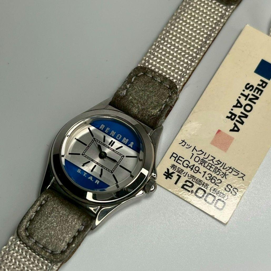 90s 未使用 CITIZEN製 renoma クォーツ 電池交換済 腕時計