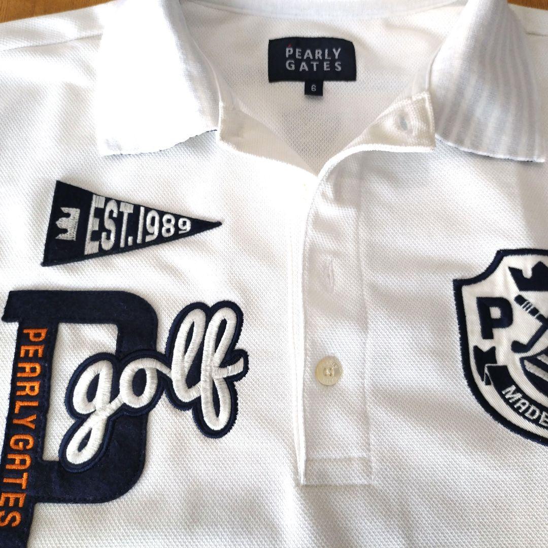 PEARLY GATES ホワイトポロシャツ PEARLY GATES ポロシャツ 「PEARLY GATES」SPX FD150d×FD30/1裏
