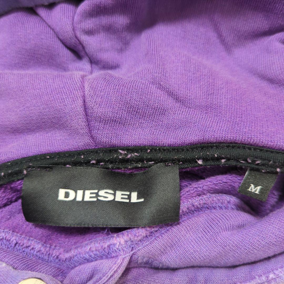 【DIESEL】ディーゼル　ユーズド加工/刺繍/スウェット パーカー/　正規品