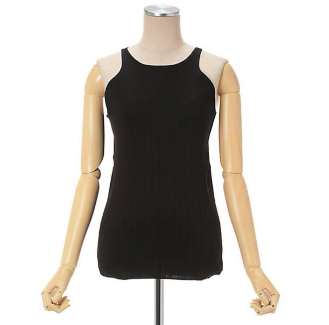 mame kurogouchi ランダムリブコットンクロップドトップ&タンク mame kurogouchi ランダムリブコットンクロップドトップ&タンク